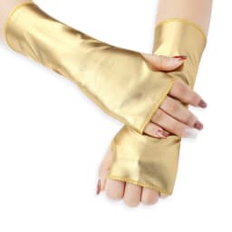 Women 23CM Patent Leather Cosplay Gothic Style Sexy Tight Nightclub Fingerless Gloves Stage Performance Fashion Personality