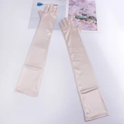 55cm Women Solid Wedding Etiquette Evening Dress Opera/Elbow/Wrist Satin Stretch Long Gloves Retro Party Carnival Cosplay Gloves