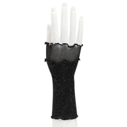 Women Hand Sleeve Wrist Cuffs Ruffled Floral Black Lace Elastic Bracelet Elegant Girls Wrist Gloves Thin and Breathable Decorate