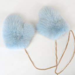 2026 Hot Sale Winter Women Natural Real Fox Fur Gloves Warm 100% Genuine Fox Fur Mittens Girl Fashion Luxury Real Fox Fur Glove