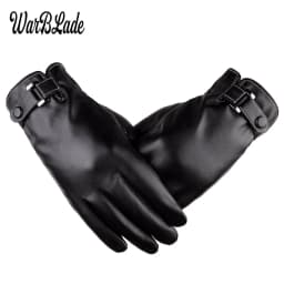 New Men's Business Gloves Winter Mittens Keep Warm Touch Screen Windproof Driving Guantes Male Autumn Winter PU Leather Gloves