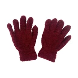 Winter Warm Coral Velvet Gloves Women Sweet Solid Candy Color Full Finger Mittens Girls Thicken Outdoor Stretchy Ski Gloves