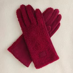 Fashion Imitation Fleece Winter Keep Warm Gloves Women Touch Screen Thickened Cycling Driving Windproof Cold Proof Mittens