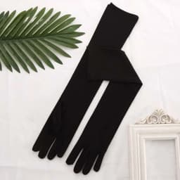 Classic Retro Adult Milk Silk High Stretch Long Gloves Multicolor Elbow Women Cosplay Party Prom Costume Stage Performance