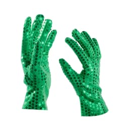 Adult Shining Sequins Gloves Woman Sexy Party Music Festival Punk Gothic Fashion Costume Halloween Cosplay Stage Performance