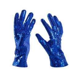 Adult Shining Sequins Gloves Woman Sexy Party Music Festival Punk Gothic Fashion Costume Halloween Cosplay Stage Performance