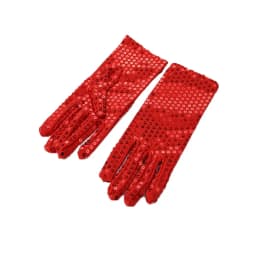 Adult Shining Sequins Gloves Woman Sexy Party Music Festival Punk Gothic Fashion Costume Halloween Cosplay Stage Performance
