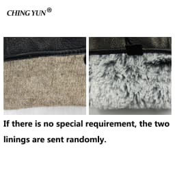 Winter Men Deer Skin Leather Gloves Male Warm Soft Black Sewing Design Men Mittens Imitate Rabbit Hair 70% Wool Lining-07