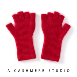 MERRILAMB High Quality Cashmere Half Finger Gloves Women Soft Warm With Fourchettes Knitted Gloves For Driving Outdoor Sports