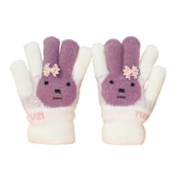 Children's Five-Finger Warm Gloves for Girls Ages 5-12 Kids Thermal Mittens with Thumb Separation