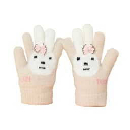 Children's Five-Finger Warm Gloves for Girls Ages 5-12 Kids Thermal Mittens with Thumb Separation