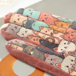 Cute Lovely Sweety Cartoon Cat Painting 3D Printing Suede Gloves Women Winter Keep Warm Touch Screen Add Velvet Prevent Cold