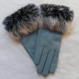2025 Women Winter Warm Genuine Sheep Leather Glove With Real Fur Trimming Female Warm Real Leather Fur High Quality Mittens