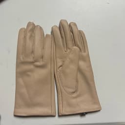 Real Sheepskin Gloves Women's Contrast Gloves One Size Fits All Wrist Soft And Skinny