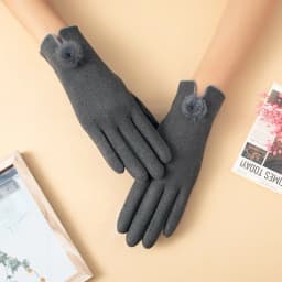 New Fashion Grace Lady Gloves Women Winter Vintage Bow-Knot Touch Screen Driving Warm Windproof Glove Mittens Wholesale G073