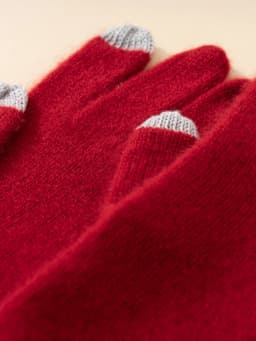 Women Selected Premium Cashmere Knitted Gloves Finger Touchscreen 100% Cashmere Simple Autumn Winter Thermal Gloves