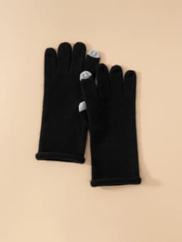 Women Selected Premium Cashmere Knitted Gloves Finger Touchscreen 100% Cashmere Simple Autumn Winter Thermal Gloves
