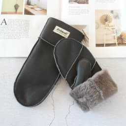 New Leather Women's Fur Gloves Winter Sheepskin Stitching Thick Warm Wool Lining Cold-Proof Mittens