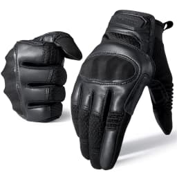 Tactical Full Finger Gloves PU Leather Sports Combat Outdoor Hunting Shooting Cycling Touch Screen Anti-Skid Protective Gear Men