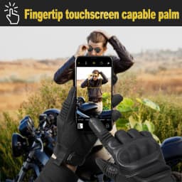 Tactical Full Finger Gloves PU Leather Sports Combat Outdoor Hunting Shooting Cycling Touch Screen Anti-Skid Protective Gear Men