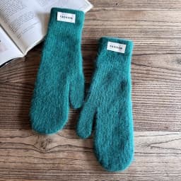 27cm Women Winter Keep Warm Fashion Elegant Solid Simple Style Gloves Elasticity Windproof Soft Knitted Yarn Mittens