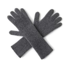 100% Cashmere Gloves Women's Knitted Solid Color Five Finger Gloves Fashion Mmen's and Women's Universal Long Gloves Warm Winter