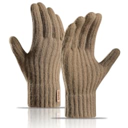 Man Autumn Winter Keep Warm Touch Screen Not Bloated Elasticity Knitted Gloves Solid Simple Style Fashion Letter Cycling Drive
