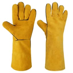 Hot Sale 1 Pair 40cm Safety Work Labor Glove Welding Gloves Heat Cut Resistant Insulated Custom Design Welding Leather Gloves