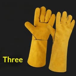 Hot Sale 1 Pair 40cm Safety Work Labor Glove Welding Gloves Heat Cut Resistant Insulated Custom Design Welding Leather Gloves