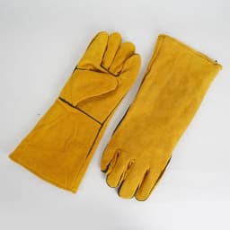 Hot Sale 1 Pair 40cm Safety Work Labor Glove Welding Gloves Heat Cut Resistant Insulated Custom Design Welding Leather Gloves