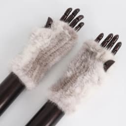 New Women Winter Luxury Real Mink Fur Gloves 100% Natural Warm Mink Fur Fingerless Gloves Girls Knitted Genuine Mink Fur Mittens