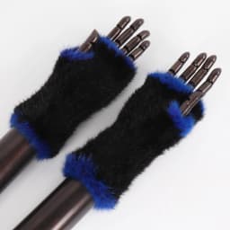 New Women Winter Luxury Real Mink Fur Gloves 100% Natural Warm Mink Fur Fingerless Gloves Girls Knitted Genuine Mink Fur Mittens