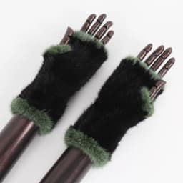New Women Winter Luxury Real Mink Fur Gloves 100% Natural Warm Mink Fur Fingerless Gloves Girls Knitted Genuine Mink Fur Mittens