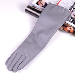 30 40 50 60 70 80cm Women's Ladies Real Leather Sheepskin Fashion Overlength Party Evening Wedding Opera/Long Gloves