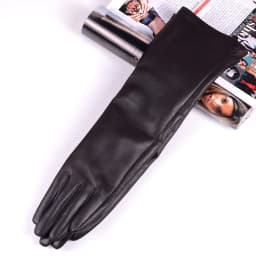 30 40 50 60 70 80cm Women's Ladies Real Leather Sheepskin Fashion Overlength Party Evening Wedding Opera/Long Gloves