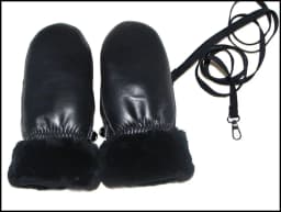 Mittens Ladies Leather Sheepskin Gloves Real Wool Winter Warm Fur Gloves Thickened Female Leather and Wool Integrated Gloveswind