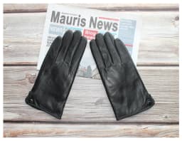 New Men's Sheepskin Gloves Classic Fashion Leather Gloves Wear-Resistant Winter Plus Velvet Warm Gloves