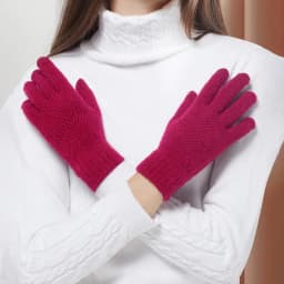 Women Winter Thickening Cold-proof Outdoor Cycling Warm Touch Screen Knitted Woolen Gloves Fashion Solid Color Student