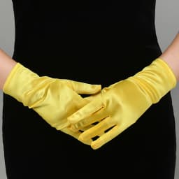 Satin Short Gloves for Women Elegant Temperament Princess Wedding Bridal Multicolor Gloves Stage Performance Dinner Accessories