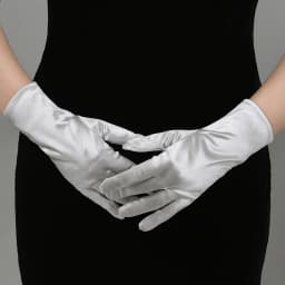 Satin Short Gloves for Women Elegant Temperament Princess Wedding Bridal Multicolor Gloves Stage Performance Dinner Accessories