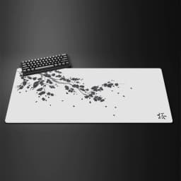 Black Sakura Gaming Mouse Pad Kawaii Purple Desk Mat Large Office Carpet Accessories Cherry Blossom Mousepad Gamer Computer Mats