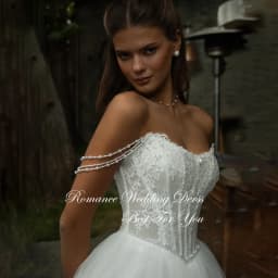 Modern Pleat Lace A-Line Wedding Dress Appliques Boat-Neck Off The Shoulder Open Back Bridal Gown Vestidos De Novia Customized