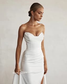 Modern Mermaid Front Slit Bridal Gowns Sweep Train Wedding Gowns Sweetheart Bridal Dresses 2026 Boho Women Two Piec Custom Made
