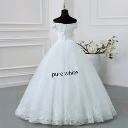 Y&M Novias Off Shoulder Plus Size Vestido De Noiva 2026 New Wedding Dress Train or Floor Customized Large Bridal Tulle Mariage