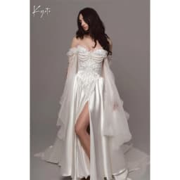 Kyoto Off The Shoulder Customized Off-white Wedding Dresses Side High Split vestidos de noche Chic A-Line robe de mariée 2026