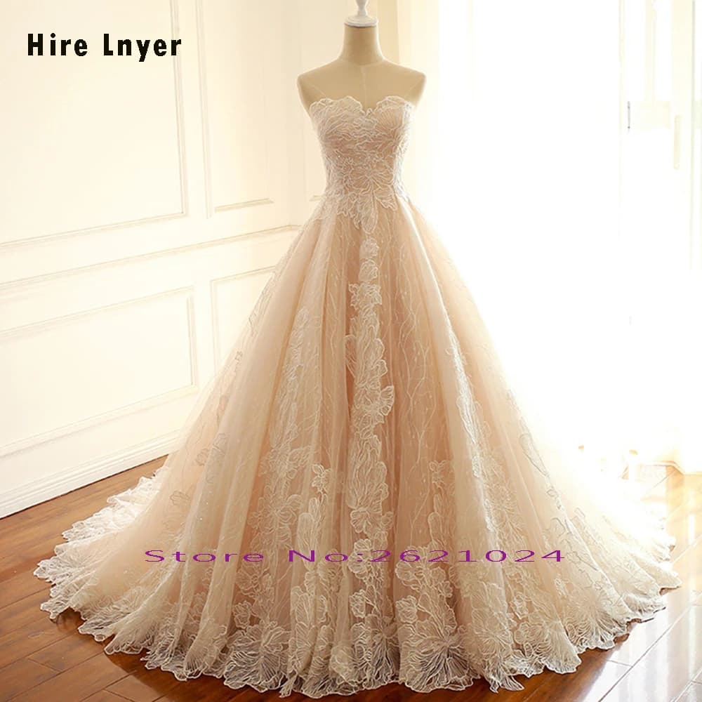 New Arrivals Off The Shoulder Sweetheart Neck Sequins Lace Wedding Dresses A-Line Vestidos De Novia