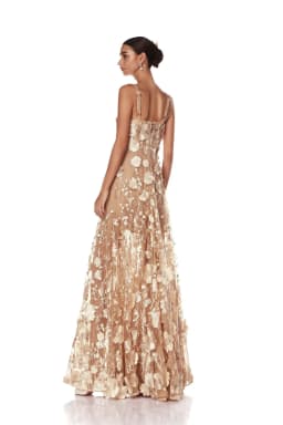 Kyoto Customized Elegant Champagne Lace Embroidery Wedding Dress Spaghetti Straps A-line Vestidos De Noche Floor-length Formal