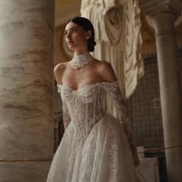 2026 lvory Lace Wedding Dresses Sweetheart A Line Bride Gowns Elegant Full Sleeve Bridal Dress Customized robe de mariée 2025