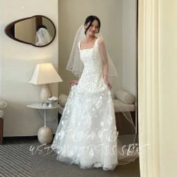 ZHUISHU 2026 Elegant Floral Appliques Wedding Dresses Wide Spaghetti Strap Prom Gowns Korea Bridal Dress Photos Shoot Customized