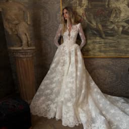 2026 Vintage A-line Long Wedding Dress Lace Decal Bridal Robe Sparkling Bridal Gowns Customized Robe De Mariée vestidos mujer